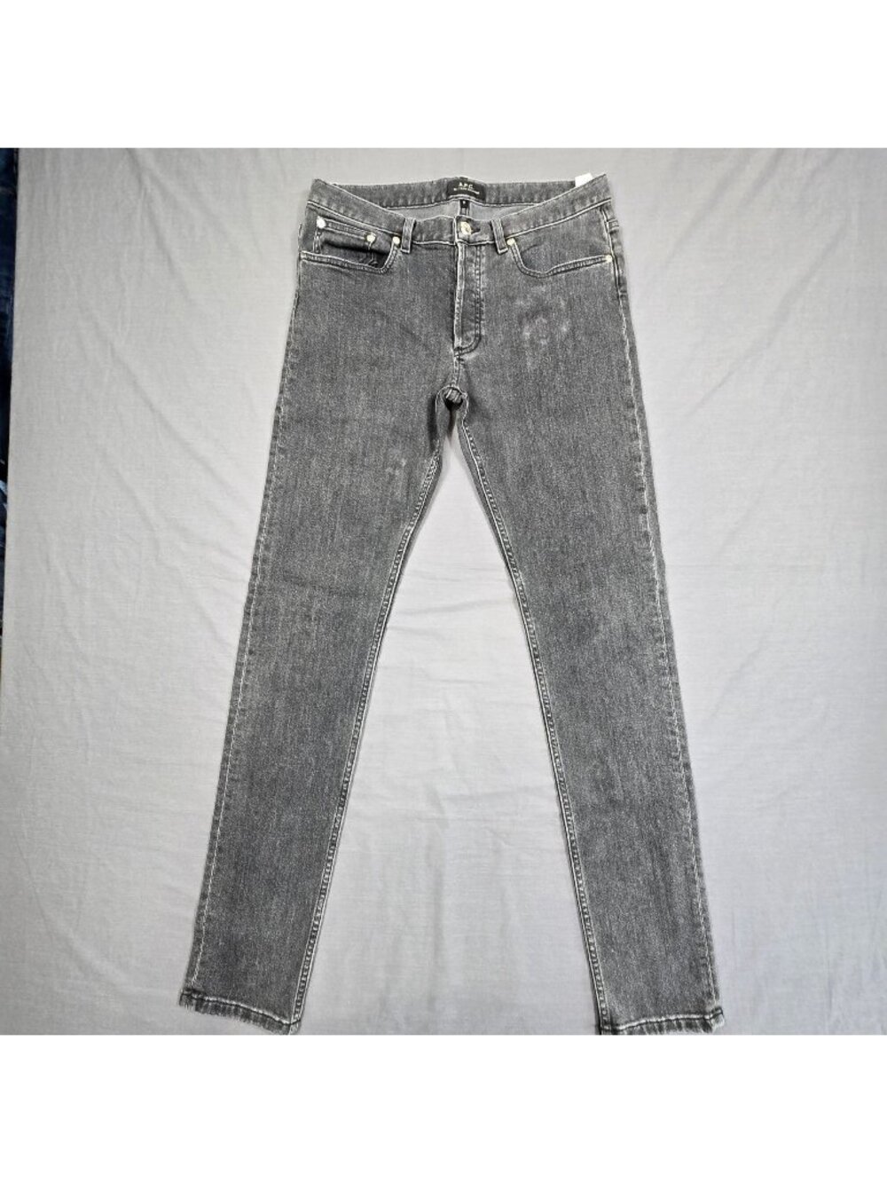 APC Mens 31 Jeans Grey Petit New Standard Slim Skinny Stretch Denim